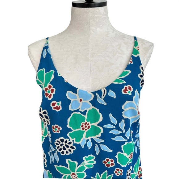 Banana Republic Factory Floral Tank Top Scoop Neck Size XS - Picture 2 of 9